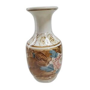 Unique Satsuma Style Bud Vase in the Asian Style ~Vintage~